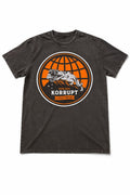 Lion / Oversized acid wash Tee
