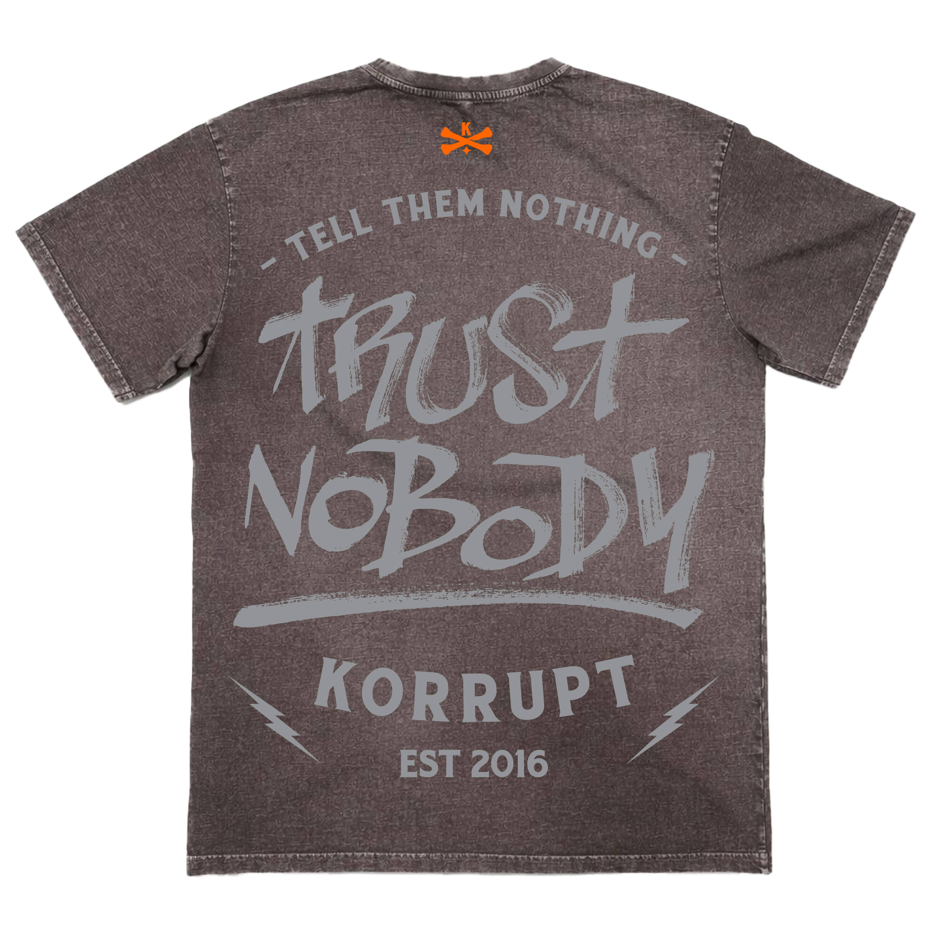 Control / Oversized acid wash Tee